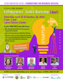 Entrepreneurs' Toolkit Bootcamp Lanai