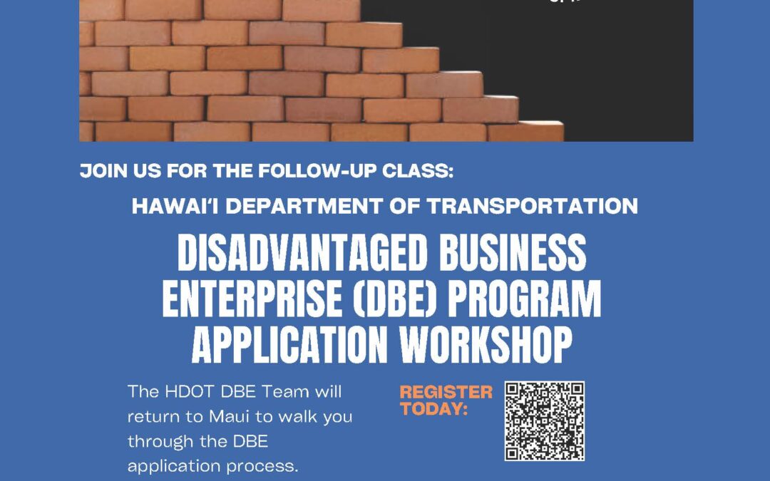 Disadvantaged Business Enterprise (DBE) Application Workshop