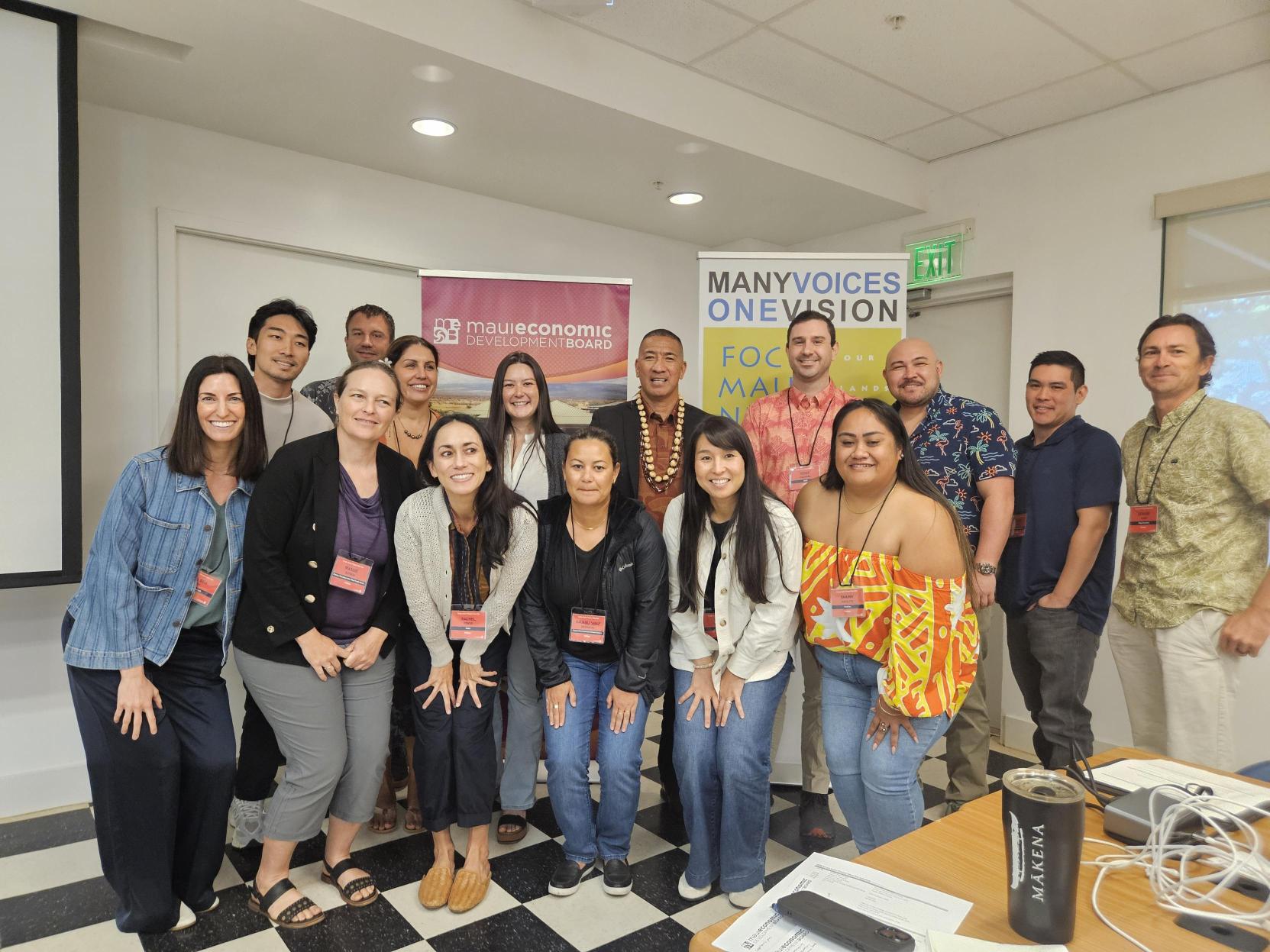 Ka Ipu Kukui Fellows group shot with Amos Lonokailua-Hewitt