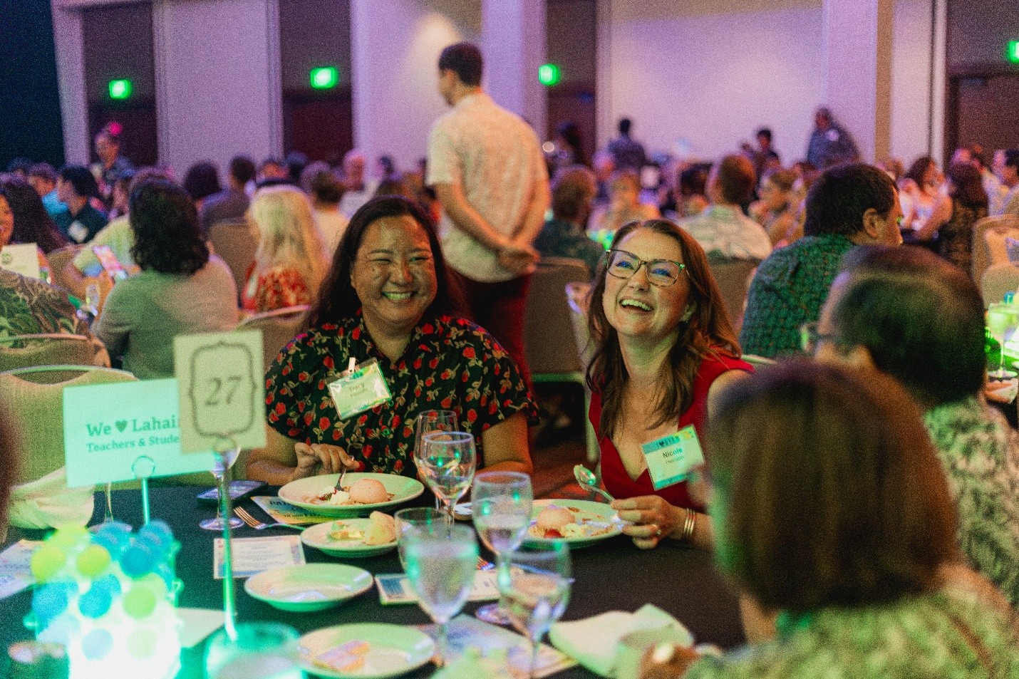 Guests enjoy the dinner and activities at Ke Alahele 