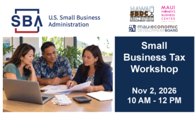SBA Small Business Tax Workshop