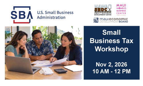 SBA Small Business Tax Workshop